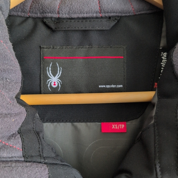 Spyder Leader men's ski jacket Style 783302 size XS, black and red - Picture 6 of 16